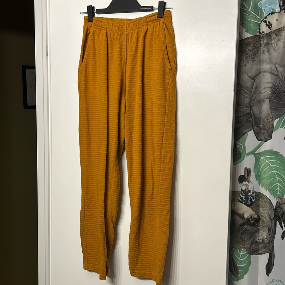 Big Bud Press - Honeycomb Easy Pants - Spicy Mustard - Size XS